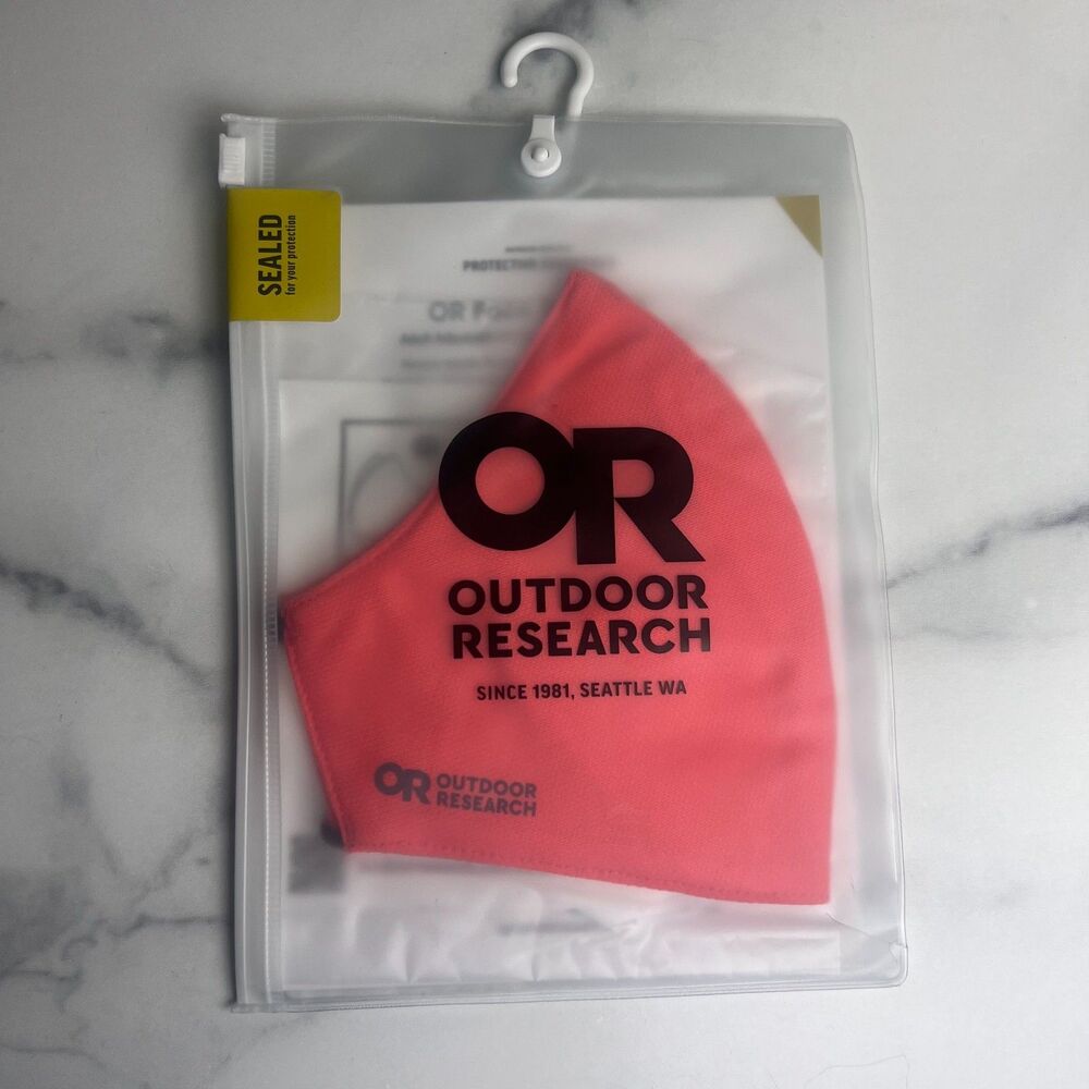 Outdoor Research OR Face Mask Kit Adult Adjustable 3 pack Filter Washable Sealed